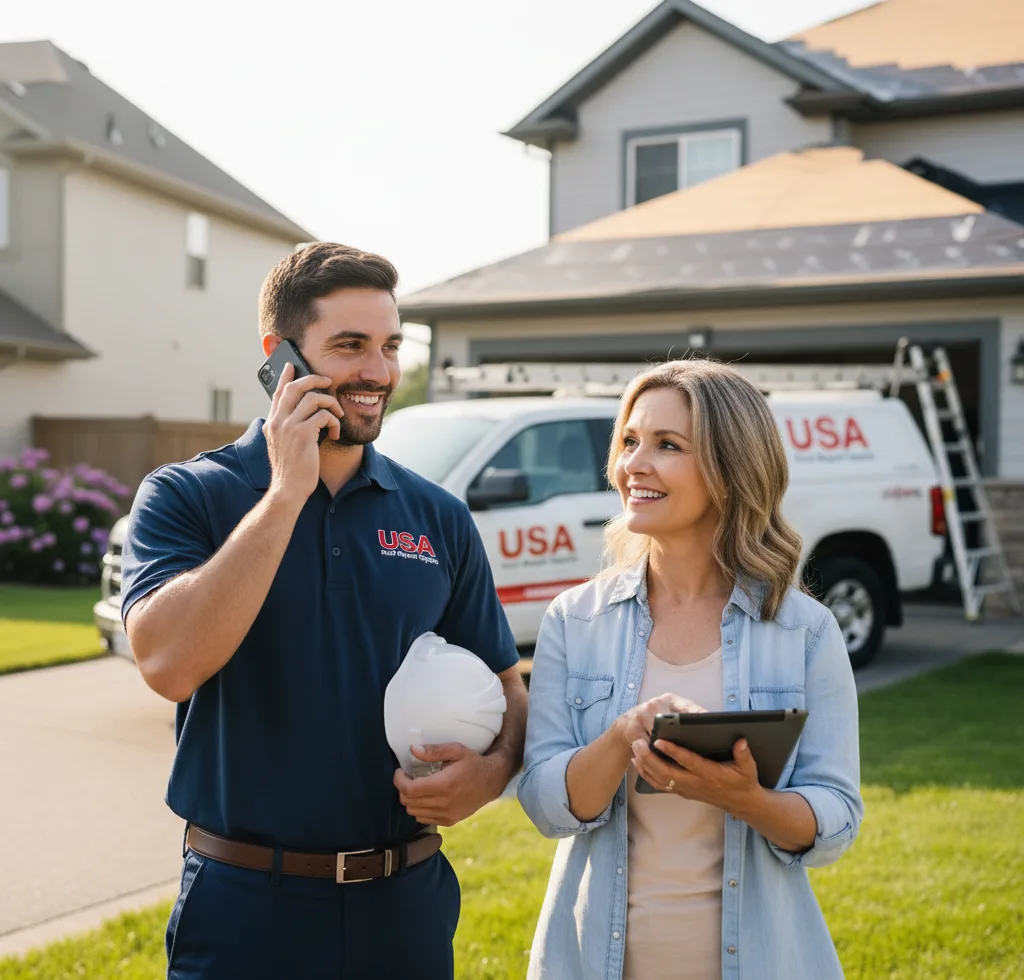 USA Roof Repair Experts customer support in Tresckow